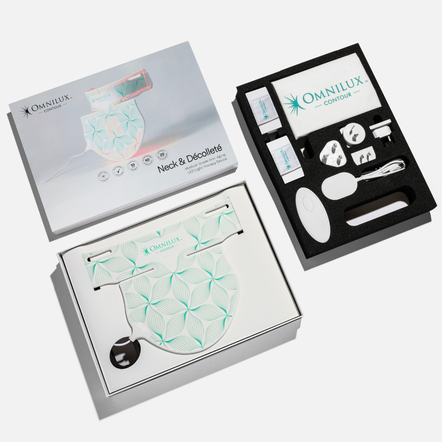 Omnilux Contour Neck & Décolleté LED Light Therapy Mask