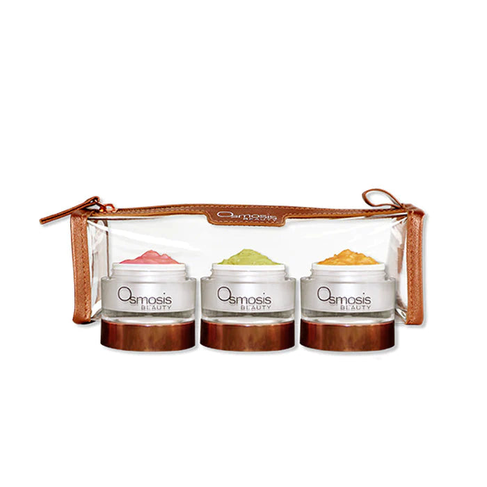 Osmosis Mini Mask Trio - Summer, Hydralift, Hydrating Herb
