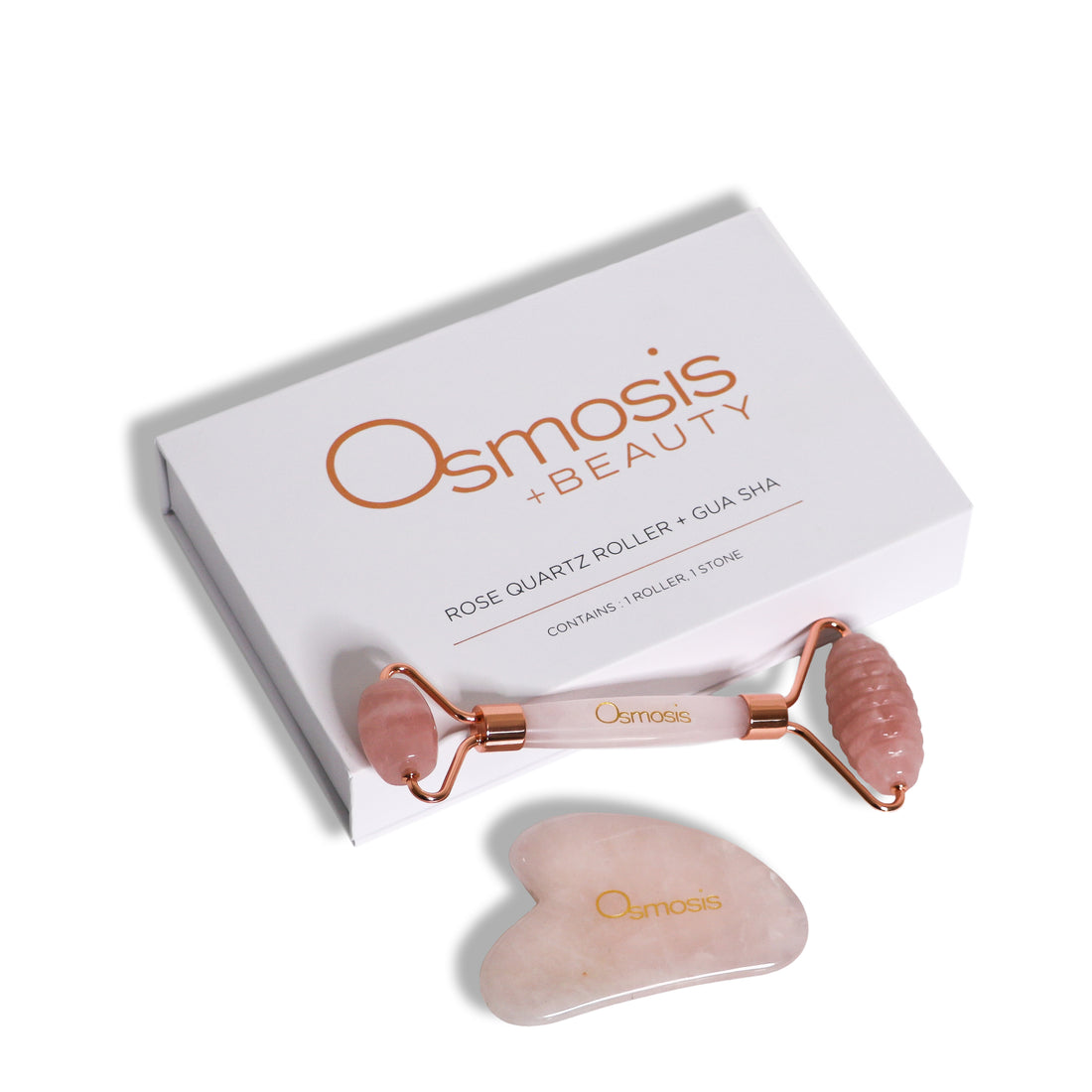 Osmosis Rose Quartz Roller &amp; Gua Sha